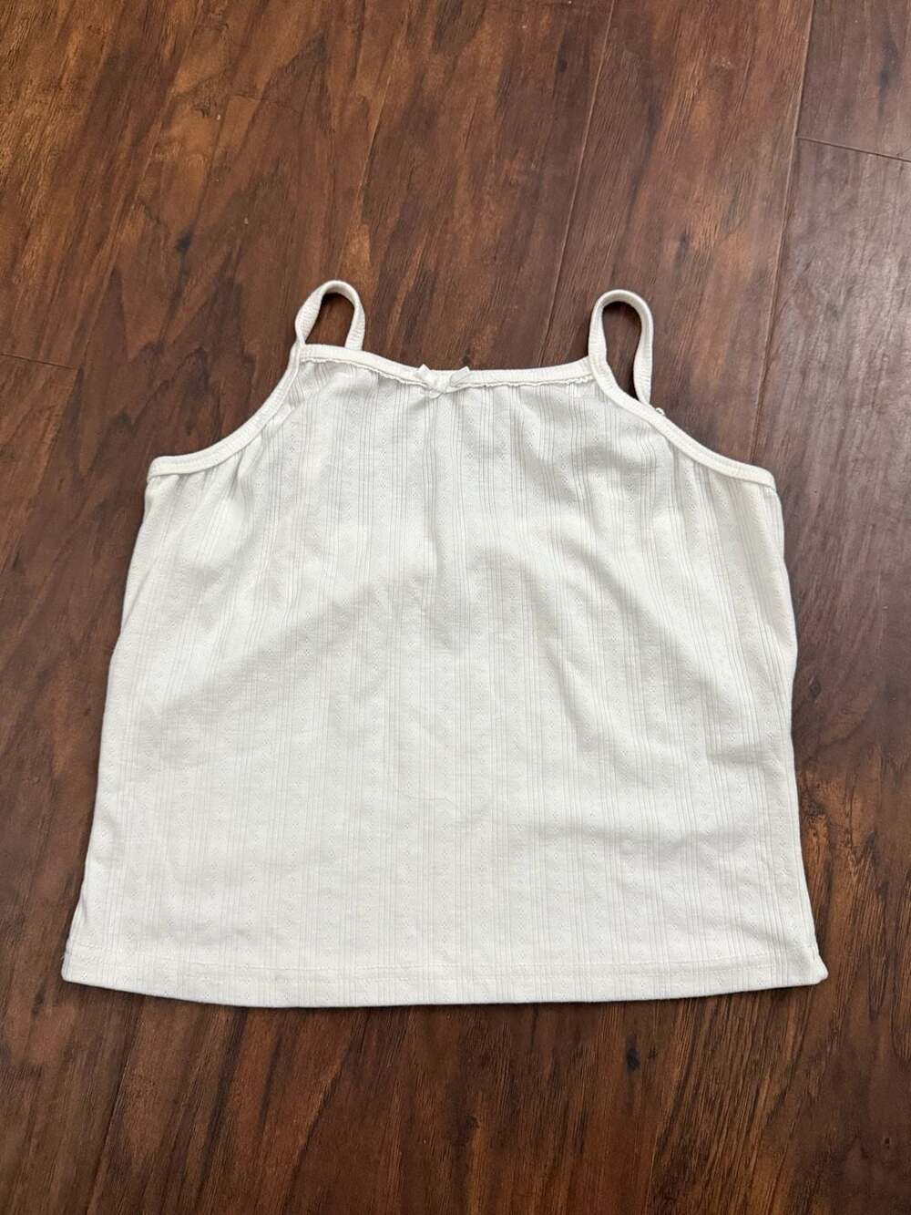 Unbranded Tank Top Size S White Camisole